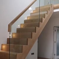 modern stairs with lights
